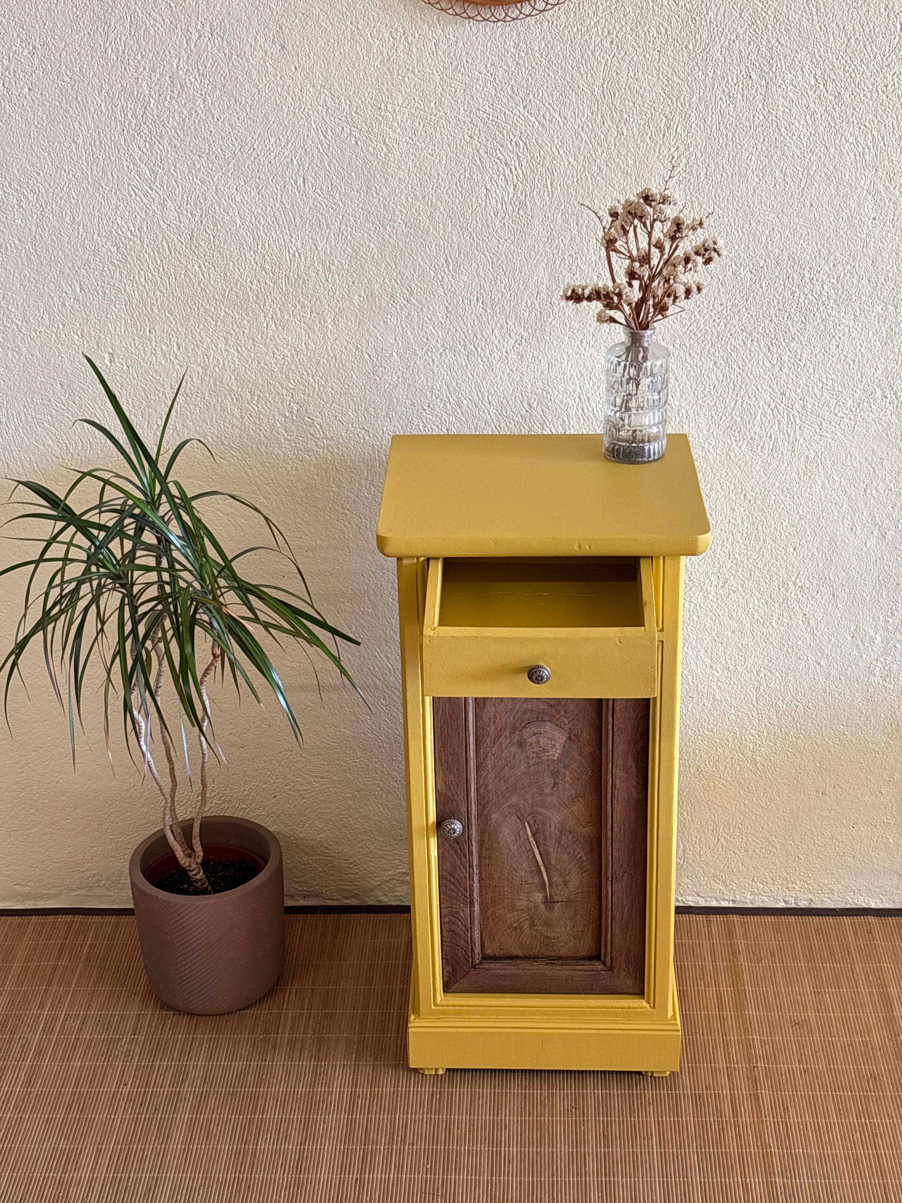 Yellow side table
