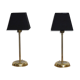 Pair of vintage Scandinavian brass lamps 1960