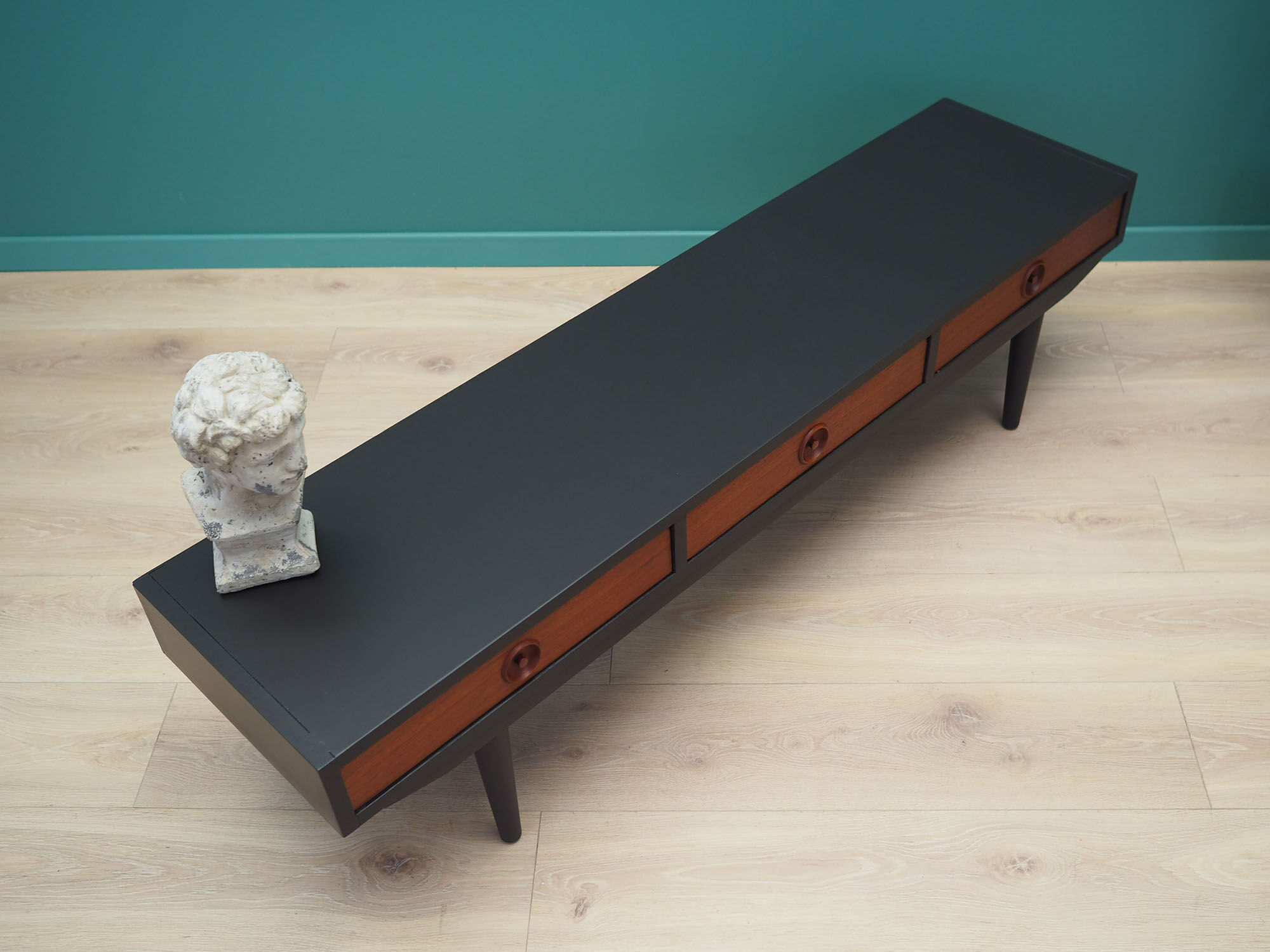 Teak lowboard, Danish design, 1960s, manufactured by: Denmark