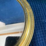 Plateau centre de table miroir vintage dorée