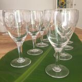 Set of 16 antique glasses