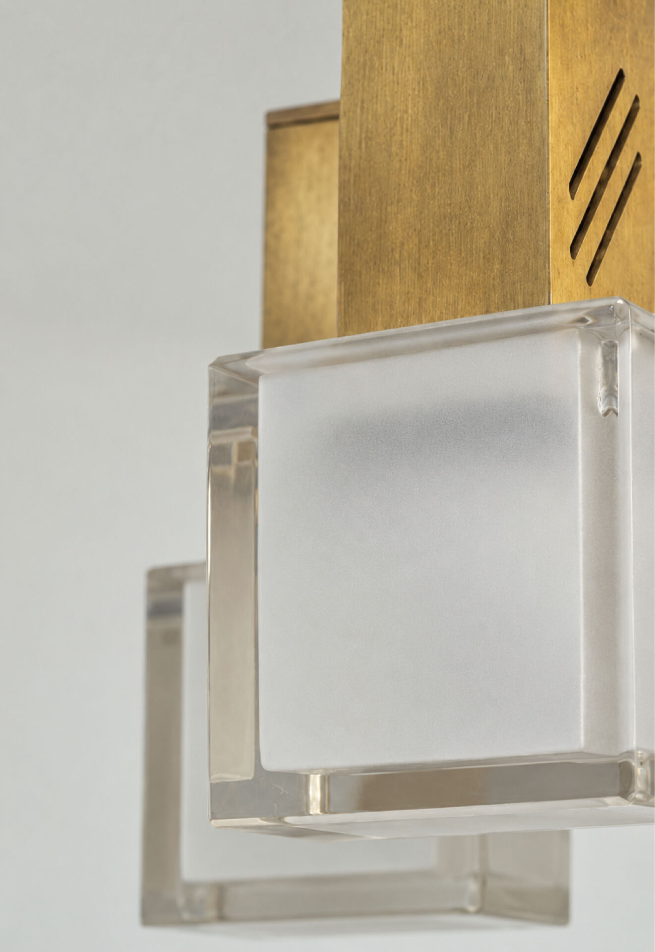 Cubic ceiling light by Gaetano Sciolari, Italy, 1970s.