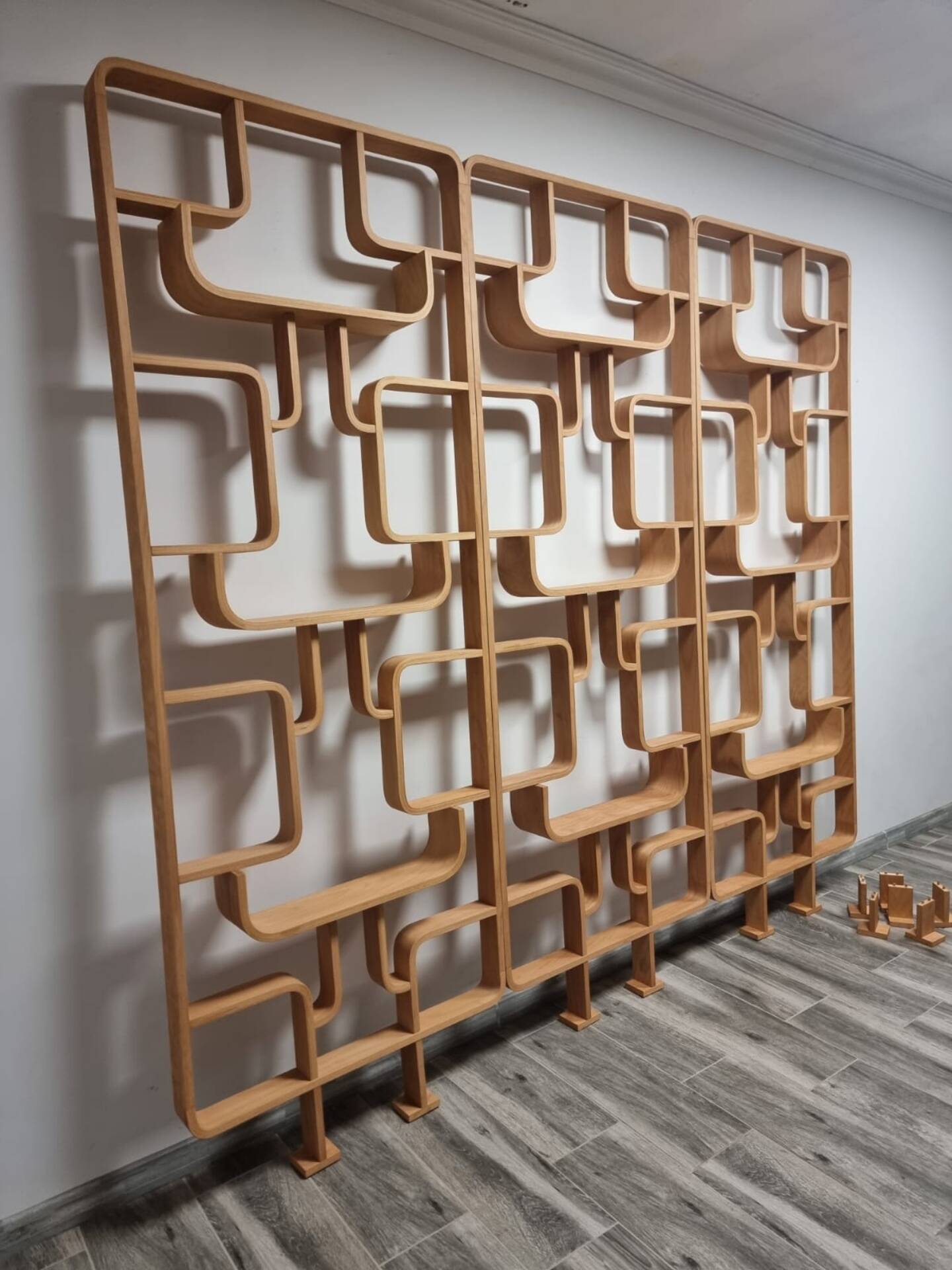 3 screens by Ludvik Volak for Drevopodnik Holesov, 1950s