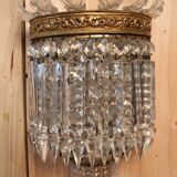 Pair of crystal sconces from the house baccarat, crinoline model