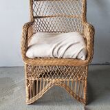 Ensemble de fauteuil en osier