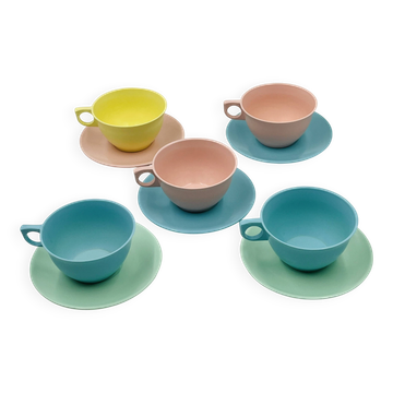 Service de tasses et sous-tasses Élysée en mélamine