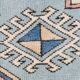Dusty Pink Turkish Vintage Oushak Rug, 7x9 Area Rug For Living Room