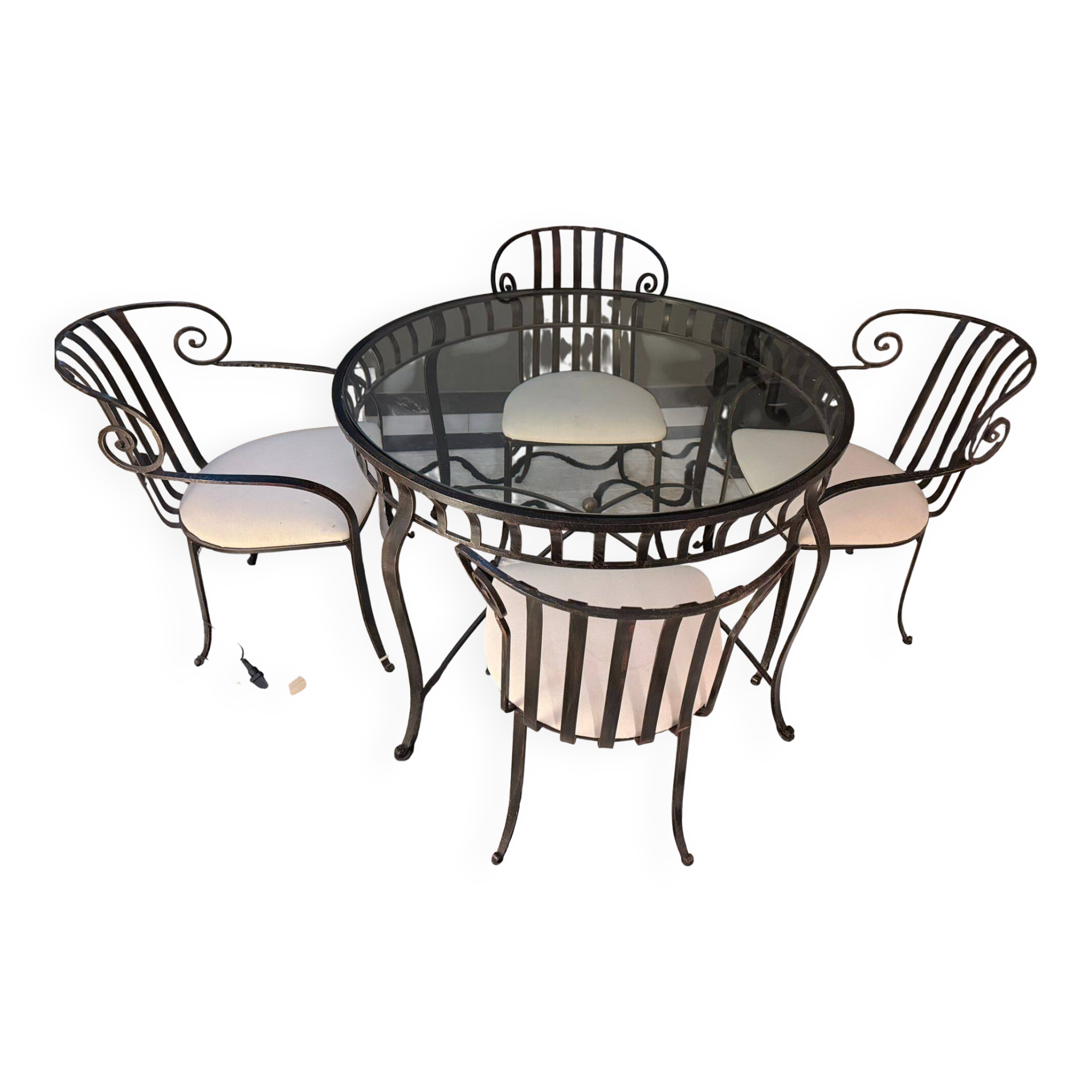 Roche Bobois table and chairs set