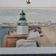 Watercolor by Michel Roubille, the island of Yeu 1987.
