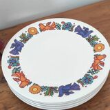 Acapulco dessert plate set