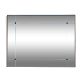 Miroir de brasserie 135x171 cm
