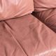 Ensemble de salon italien vintage – 4 pièces en cuir rose (années 1970)