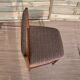 4 Scandinavian chairs made of teak and fabrics