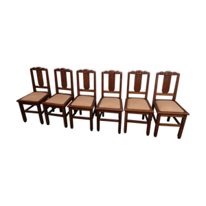 Serie de 6 chaises ,art deco ,1940