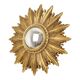 Gold Leaf Sunburst Mirror (Resin, 56cm)