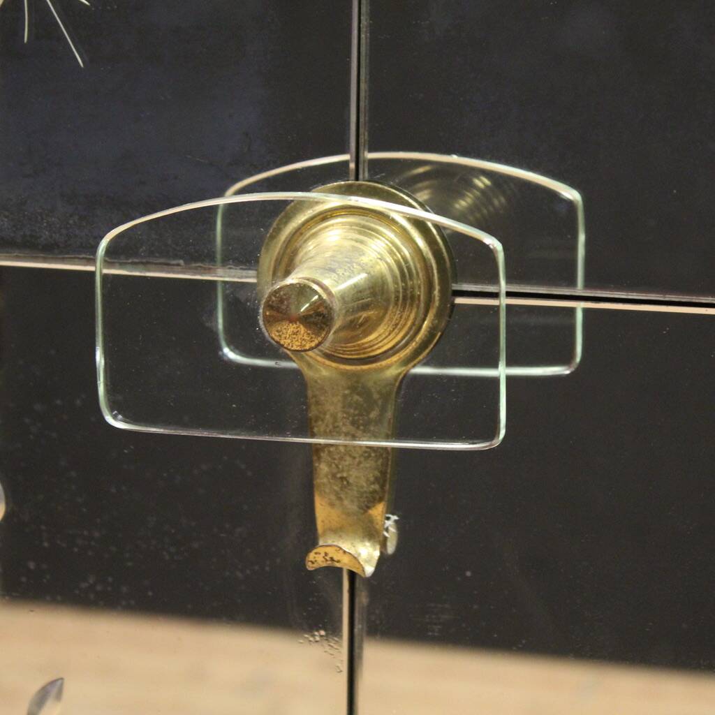 20th-century designer mirror coat rack