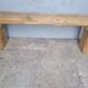 Solid wood bench patinated 120cm