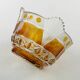 Mid-century modern fruit bowl, crystal, Poland, 1970s