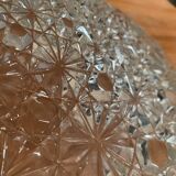 Very beautiful fruit bowl 33cm in chiseled crystal glass Old Vintage Decoration