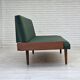 1970s, Danish daybed, furniture wool, solid teak wood, original condition.