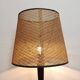 Midcentury modern mahogany lamp