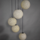 Vintage five-globe ceiling lamp 1960
