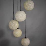 Vintage five-globe ceiling lamp 1960