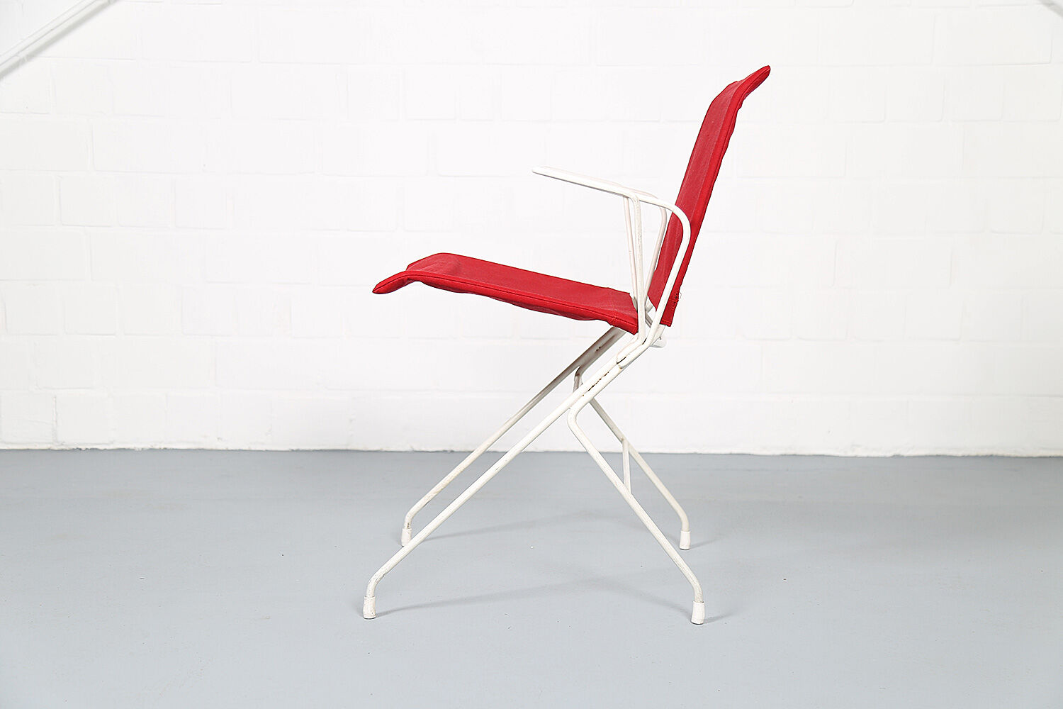 French mid-century vintage garden set designed by Raoul Guys (attributed) 3 chairs and a table