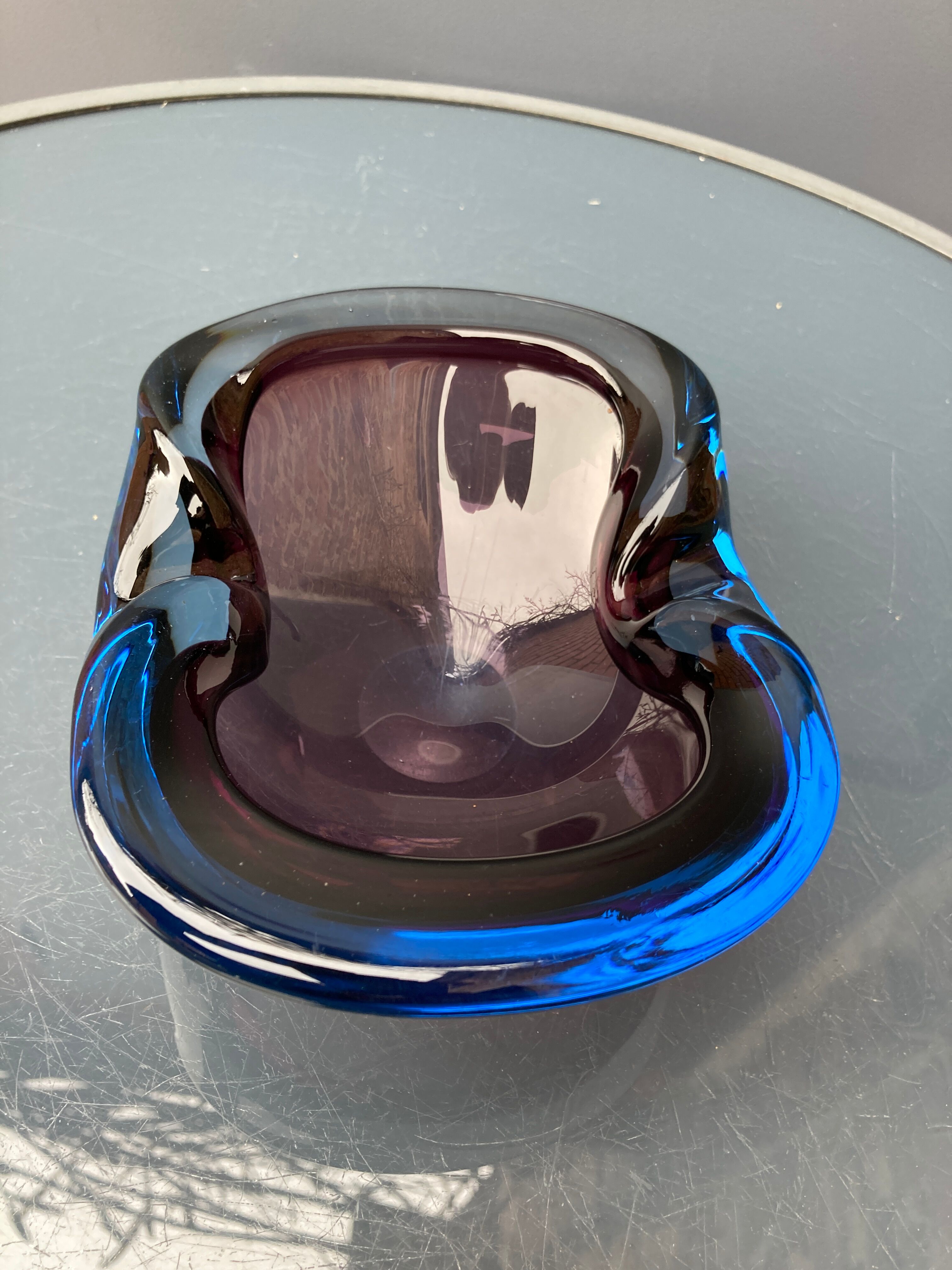 Murano crystal ashtray 1970