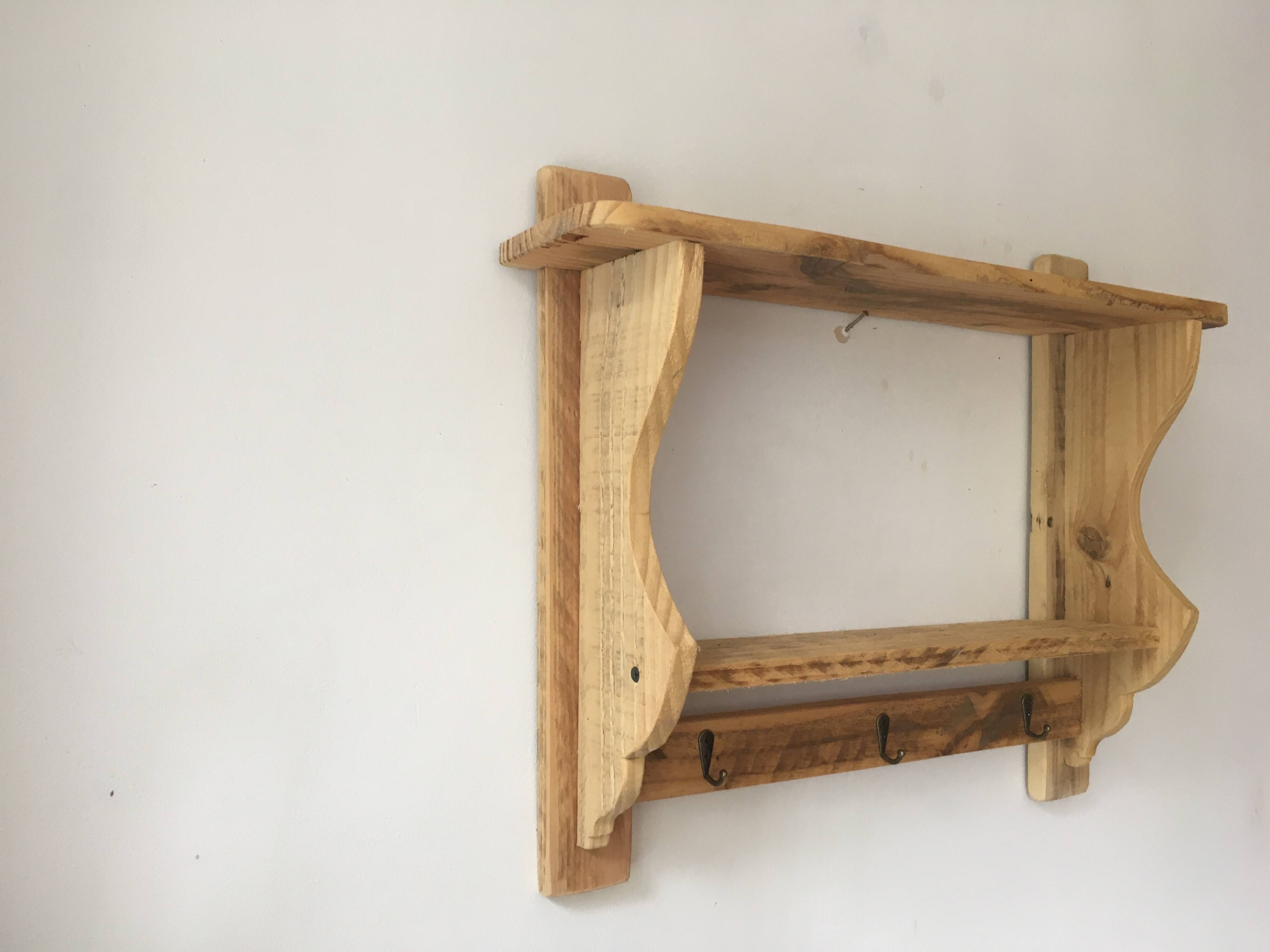 baker's style wall shelf