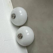 Set of Two Appliques / Ceiling lamps / Bedside table Lamps By Goffredo Reggiani