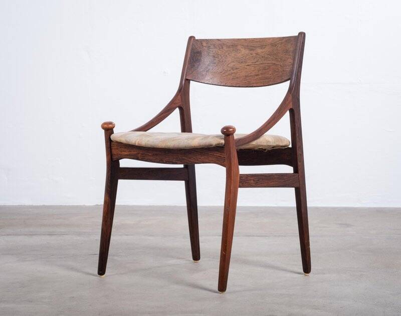 Dining Chairs in Rosewood by Vestervig Erikson for Brdr. Tromborg, 1960s, Set of 6