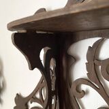 antique Napoleon III wall shelf in openwork wood