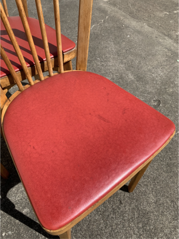 Ensemble de 5 chaises bistrot Baumann n°12