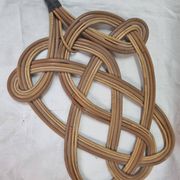 Tapette en rotin, tape-tapis de 1970