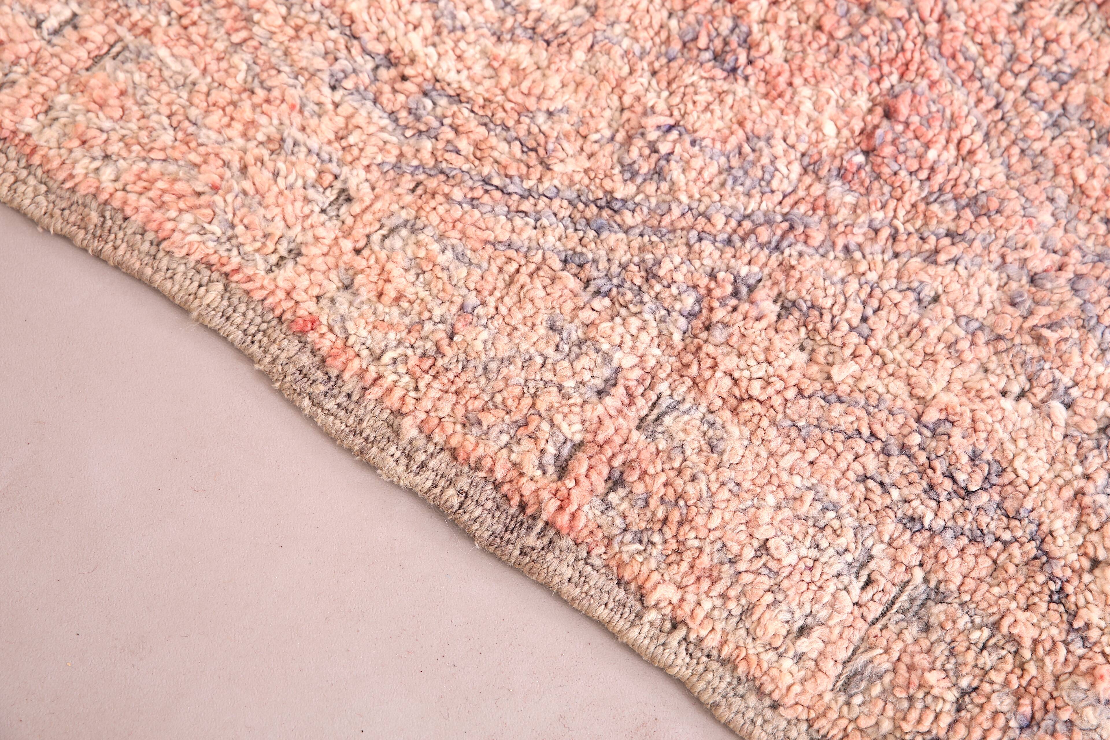 Pink Vintage Beni Mguild Rug 201 CM X 340 CM - tapis berber