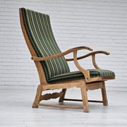 Chaise à bascule danoise à dossier haut, très bon état d'origine.