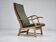 Chaise à bascule danoise à dossier haut, très bon état d'origine.