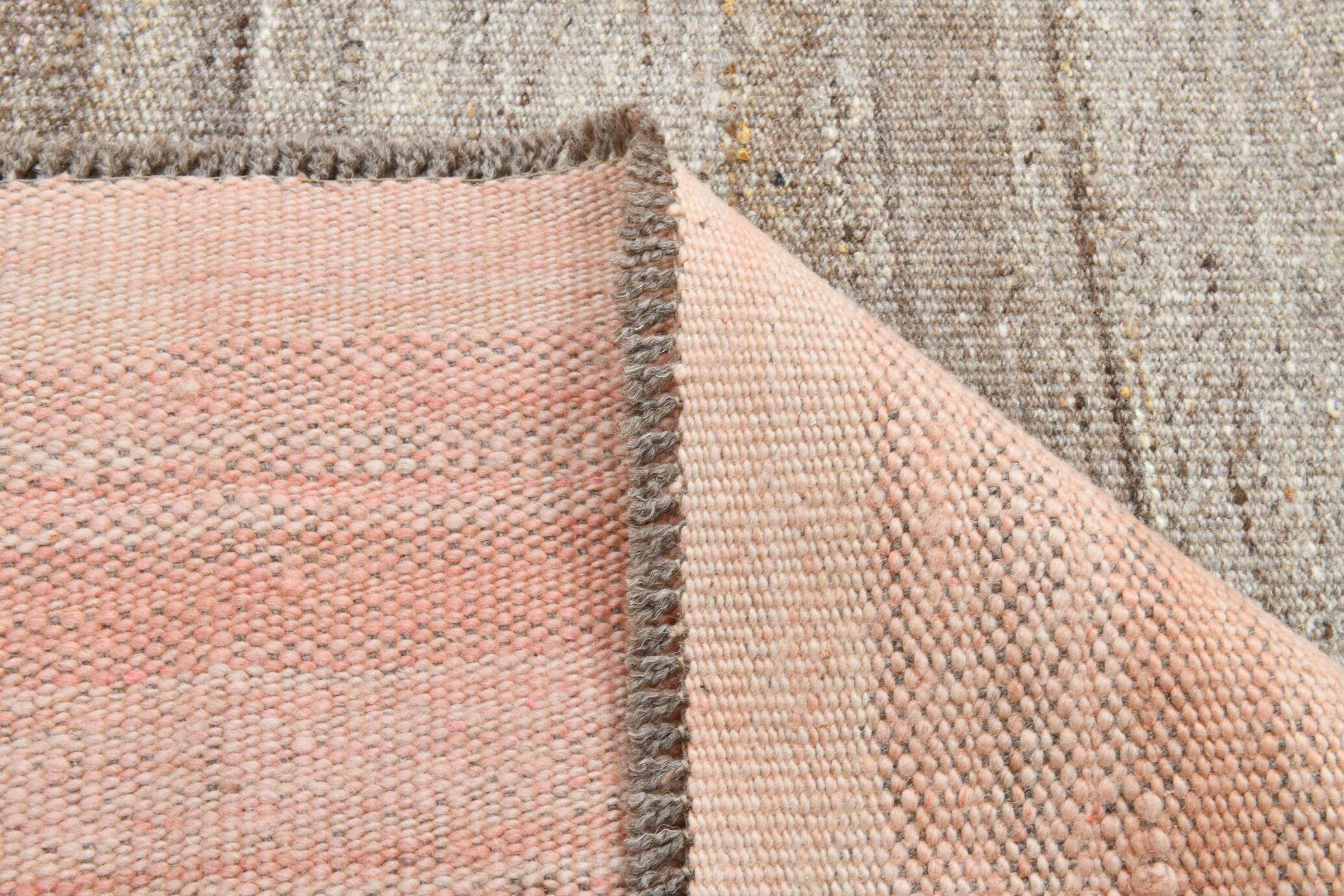 6x10 Salmon & Brown Contemporary Vintage Kilim Rug, 188x304Cm SK 33353