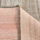 Tapis Kilim vintage contemporain saumon et marron 6 x 10, 188 x 304 cm SK 33353