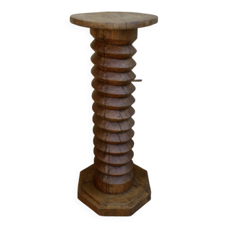 Old press screw stool