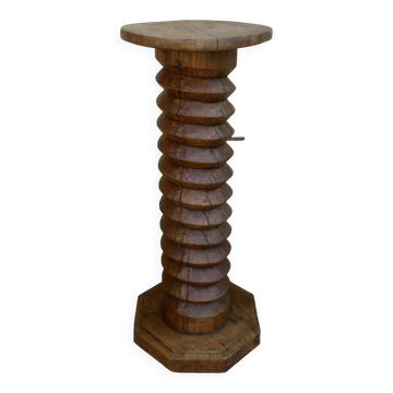 Old press screw stool