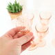 Pink glass wine glass, Rosaline, from Arcoroc