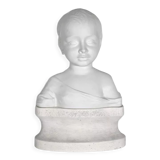 Children's bust in biscuit of limoges – early twentieth century