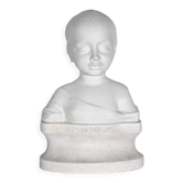 Children's bust in biscuit of limoges – early twentieth century