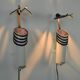 A pair of white “Skarabé” wall lamps by Stig Ahlström and Clas Kock for Ateljé Lyktan, Sweden, 1980s
