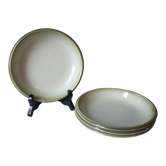 4 assiettes creuses en grés de Brenne France