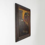 Expressionist painting by Robert Deman, Belgium 1940s