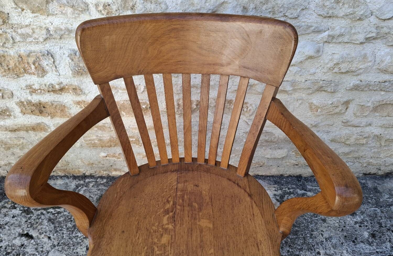 American oak armchair