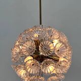 Magnifique réplique de Spoutnik en laiton et verre, inspirée de l'ère spatiale, signée Dandelion, années 1960 / Allemagne